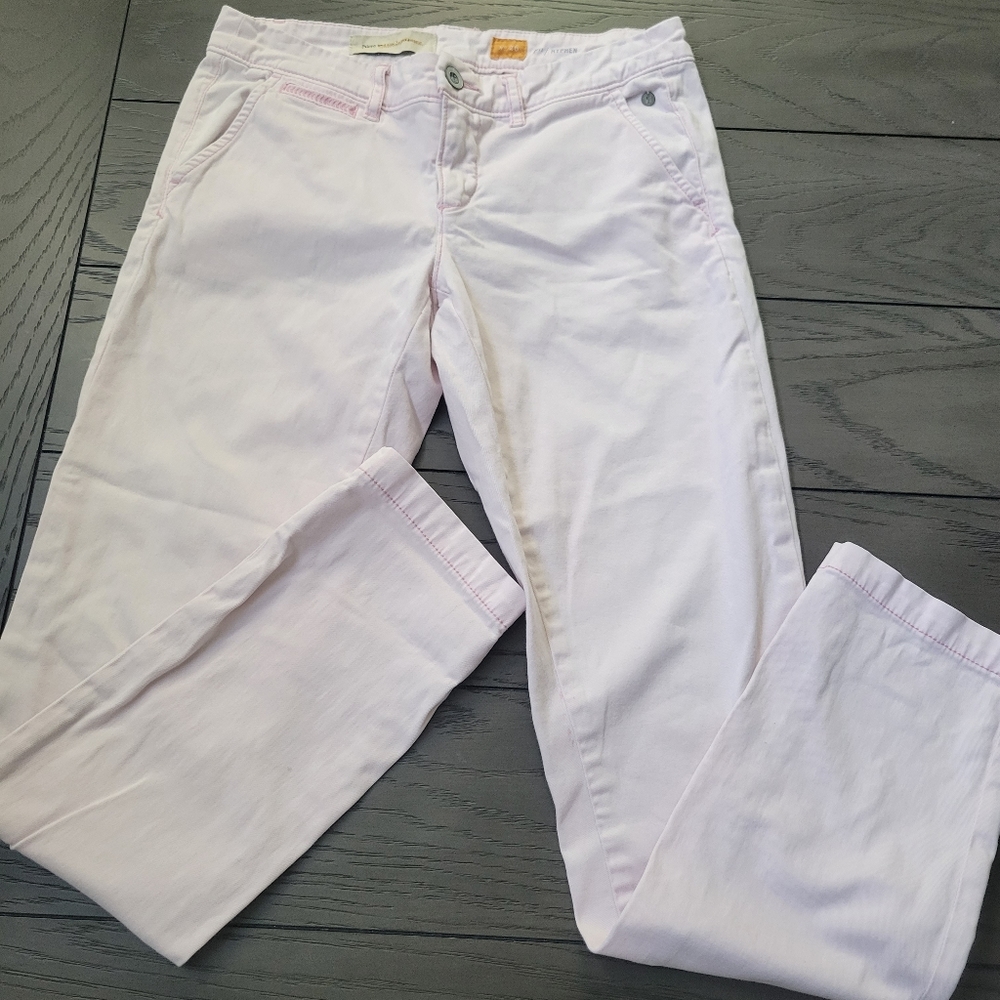 Anthropology Pilcro and the letterpress pants size 26 light pink